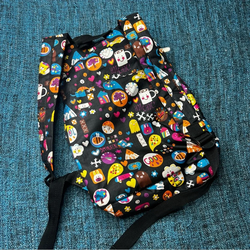 Pro Sports Kids Camping Backpack Hot Chocolate Mountain Print Travel Hike